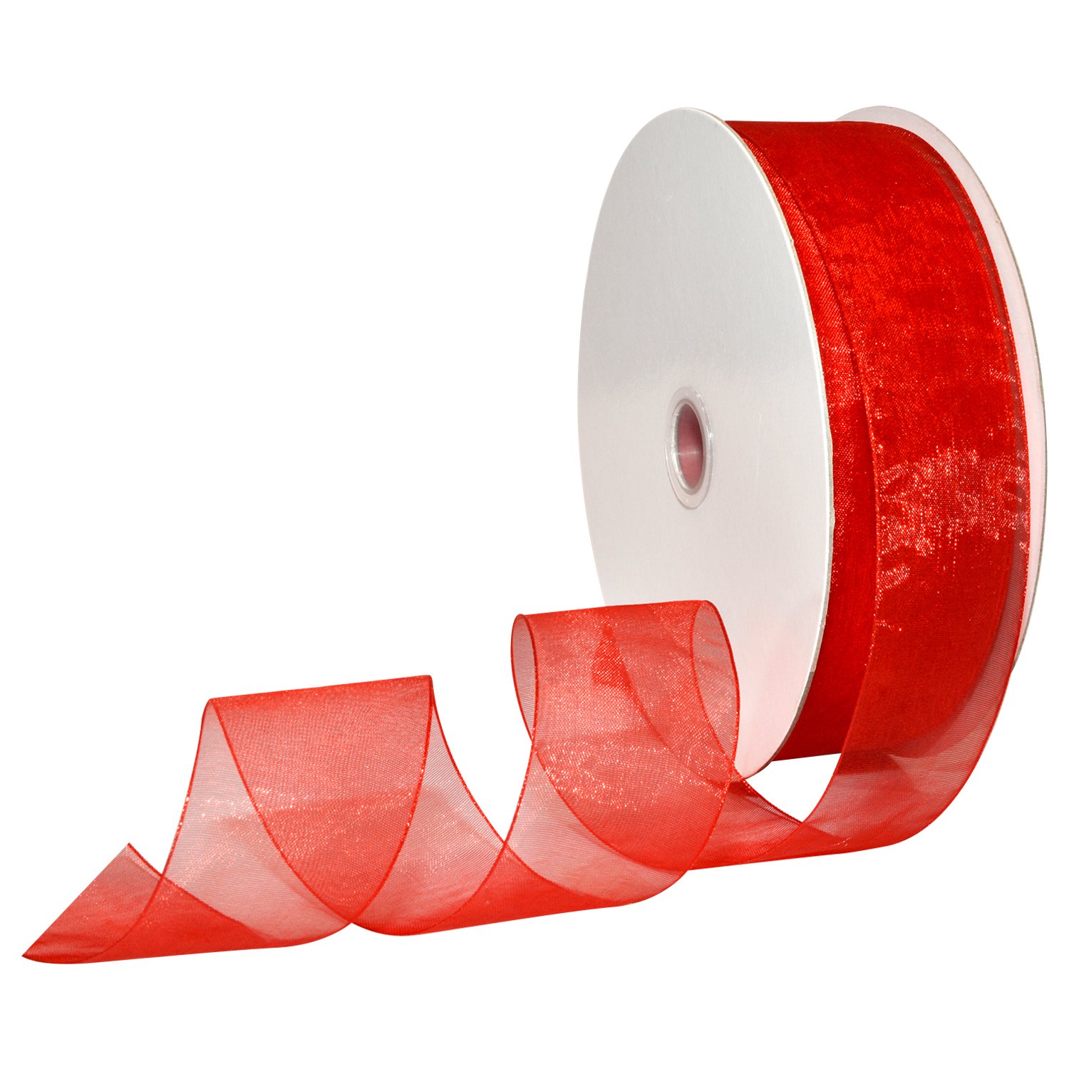 yrn！6(ROKU)SIDE RIBBON SLEEVE LESS Morex Ribbon 91809/100-609 Organdy Nylon Ribbon, 1 1/2-Inch by 100