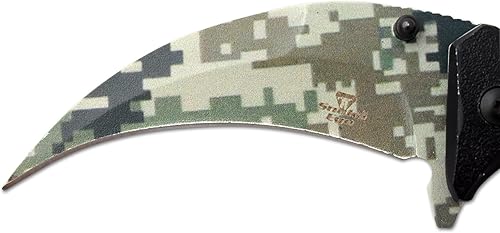 Miniatura 4 de Snake Eye Tactical Everyday Carry Spring Assist Style Cuchillo de bolsillo plegable EDC (camuflaje verde)