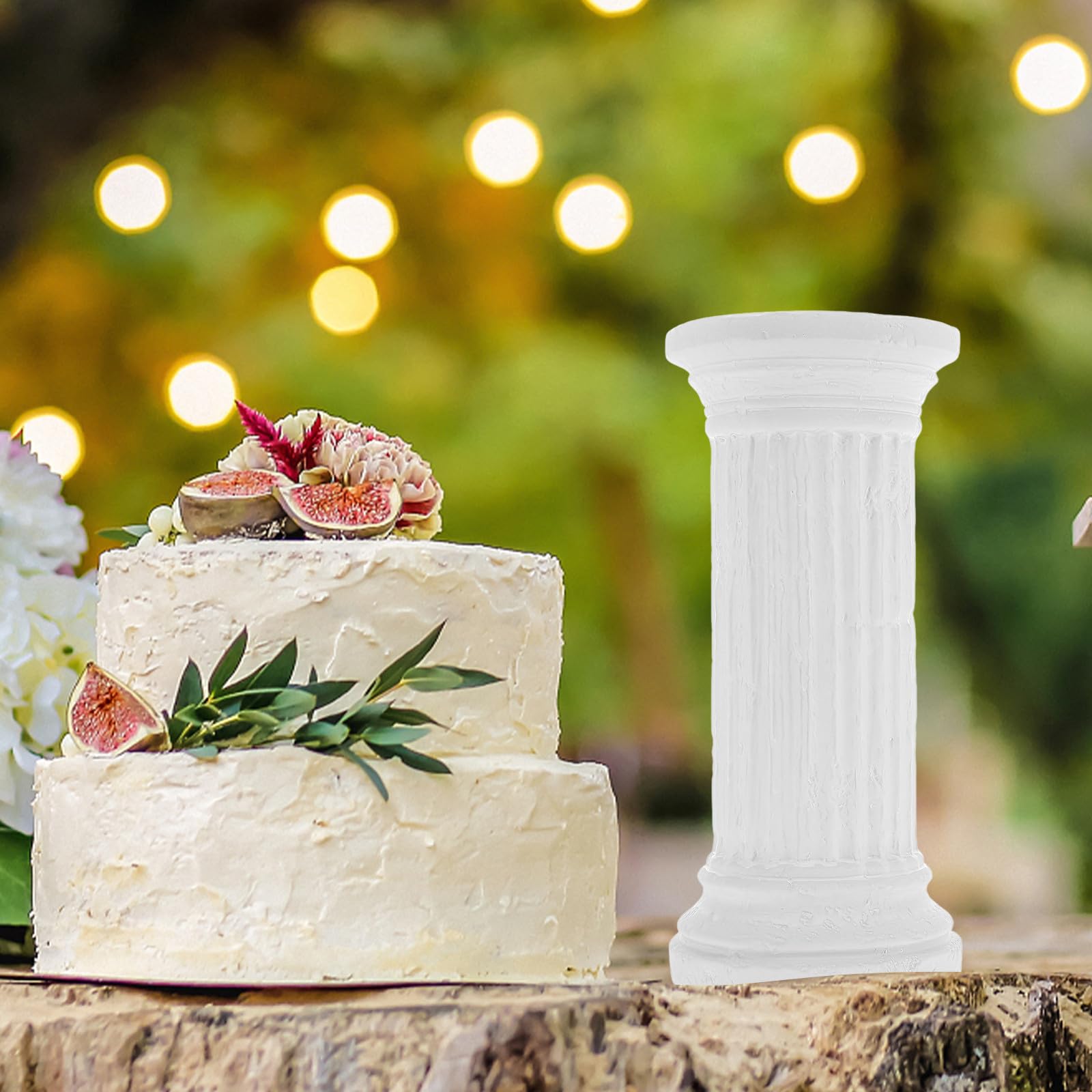 PRETYZOOM Columna de Cerámica Estilo Pilar Clásico Decorativo para Bodas