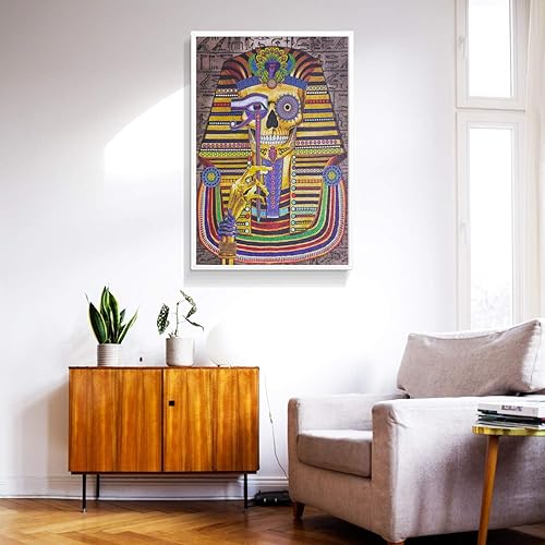 Miniatura 4 de Lztangguo Rompecabezas para adultos, 500 piezas, cabeza de calavera de faraón egipcio, tamaño King TUT, rompecabezas grande