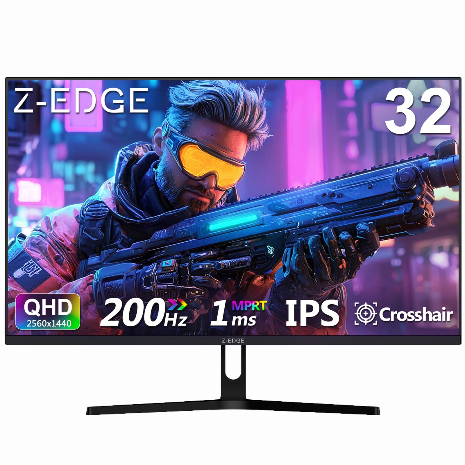 Amazon.com: Z-Edge 32 inch IPS Gaming Monitor, QHD 1440P 200Hz
