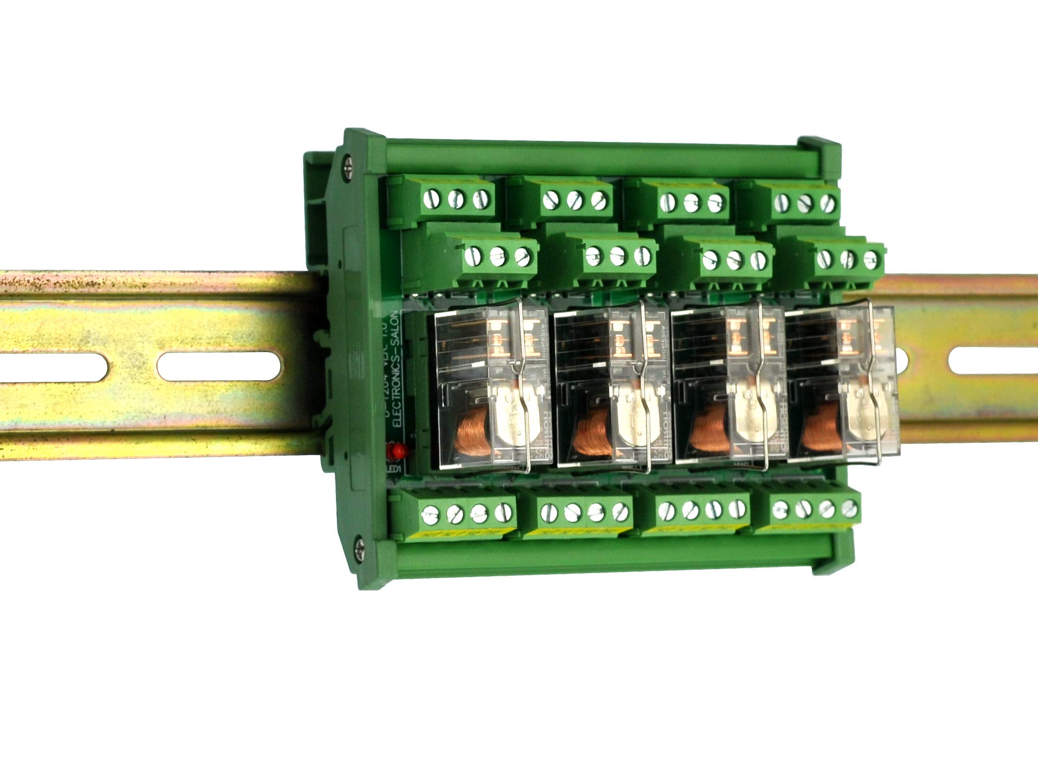 Snapklik.com : DIN Rail Mount AC/DC Control DPDT 5Amp Pluggable Power ...