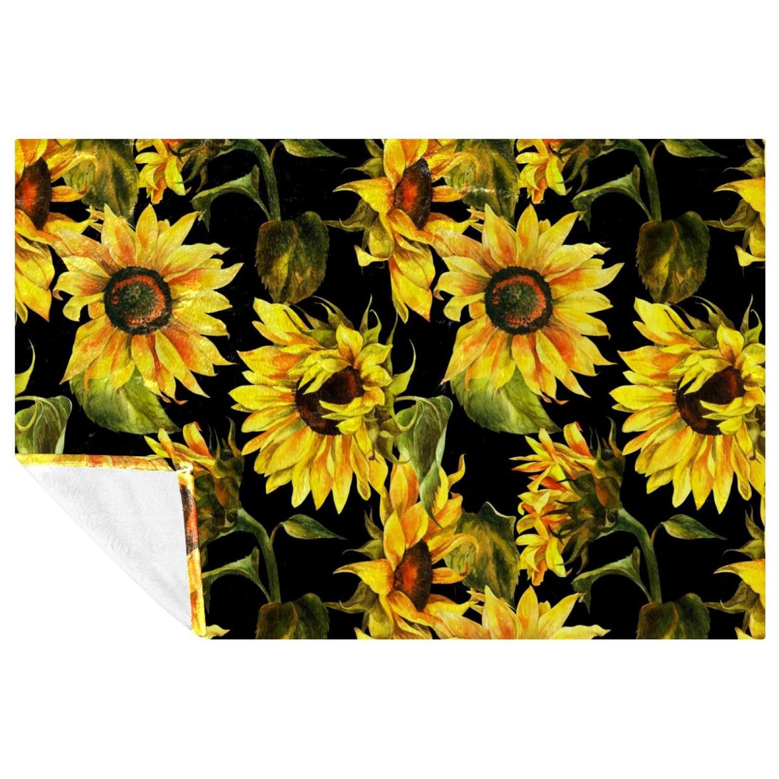 Couverture lit et canapé tournesol pour instaurer une ambiance cocooning unique