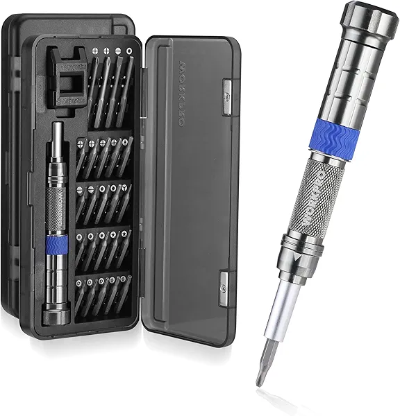 WORKPRO 24 in 1 Small Screwdriver Set with Extendable Pole, Magnetic Mini Repair Tool Kit for Phone, Computer, Watch, Laptop, Macbook, Ring Doorbell, Eyeglass, Electronic