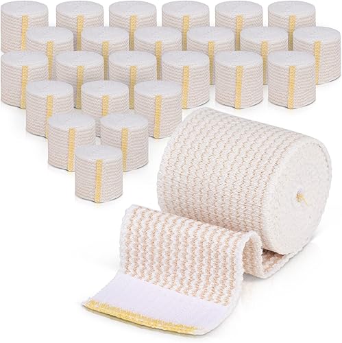 Miniatura 21 de GT Vendaje elástico premium (paquete de 2 unidades de 6 pulgadas) – Sujetadores de velcro en ambos extremos – Rollo de compresión hipoalergénico sin