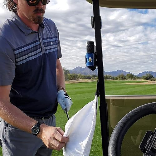 Miniatura 5 de STICKIT The Original - Toalla de golf magnética, color blanco, paquete de 2, toalla de golf de microfibra de primer nivel con bolsillos profundos de