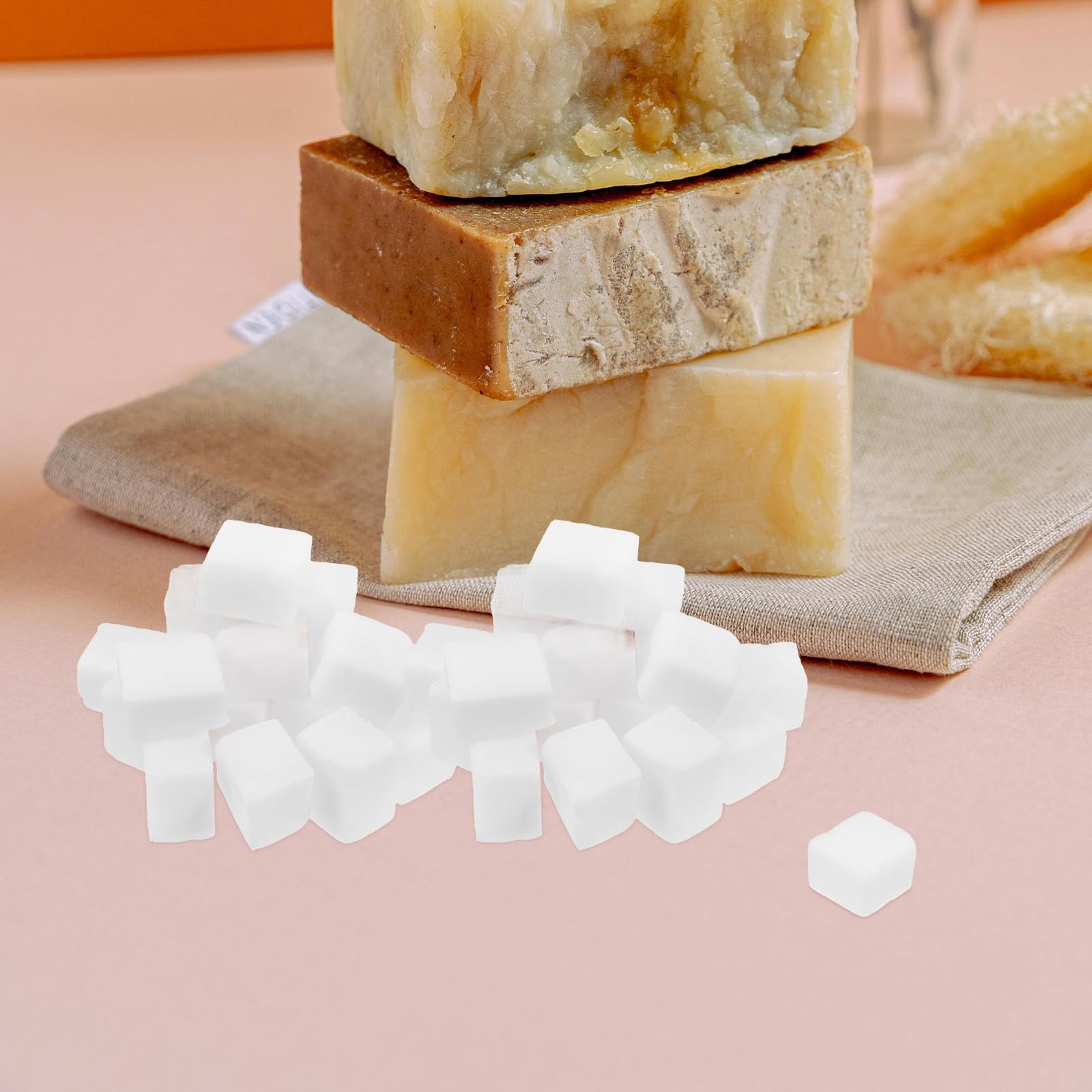 VALICLUD Base y Suministros de Bricolaje de Jabón Blanco para Hacer Jabón Artesanal Fácil Derretir y Verter Espuma Rica 400g