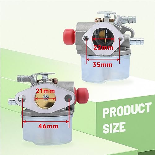 Miniatura 4 de 640017B Carburador con filtro de aire para Tecumseh 640004 640014 640117 640025 640025B OHH45 OHH50 OHH55 OHH60 OHH65 Engine Craftsman cortacésped