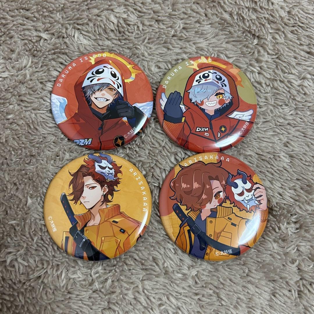 大妖怪 だるまいずごっど 缶バッジ