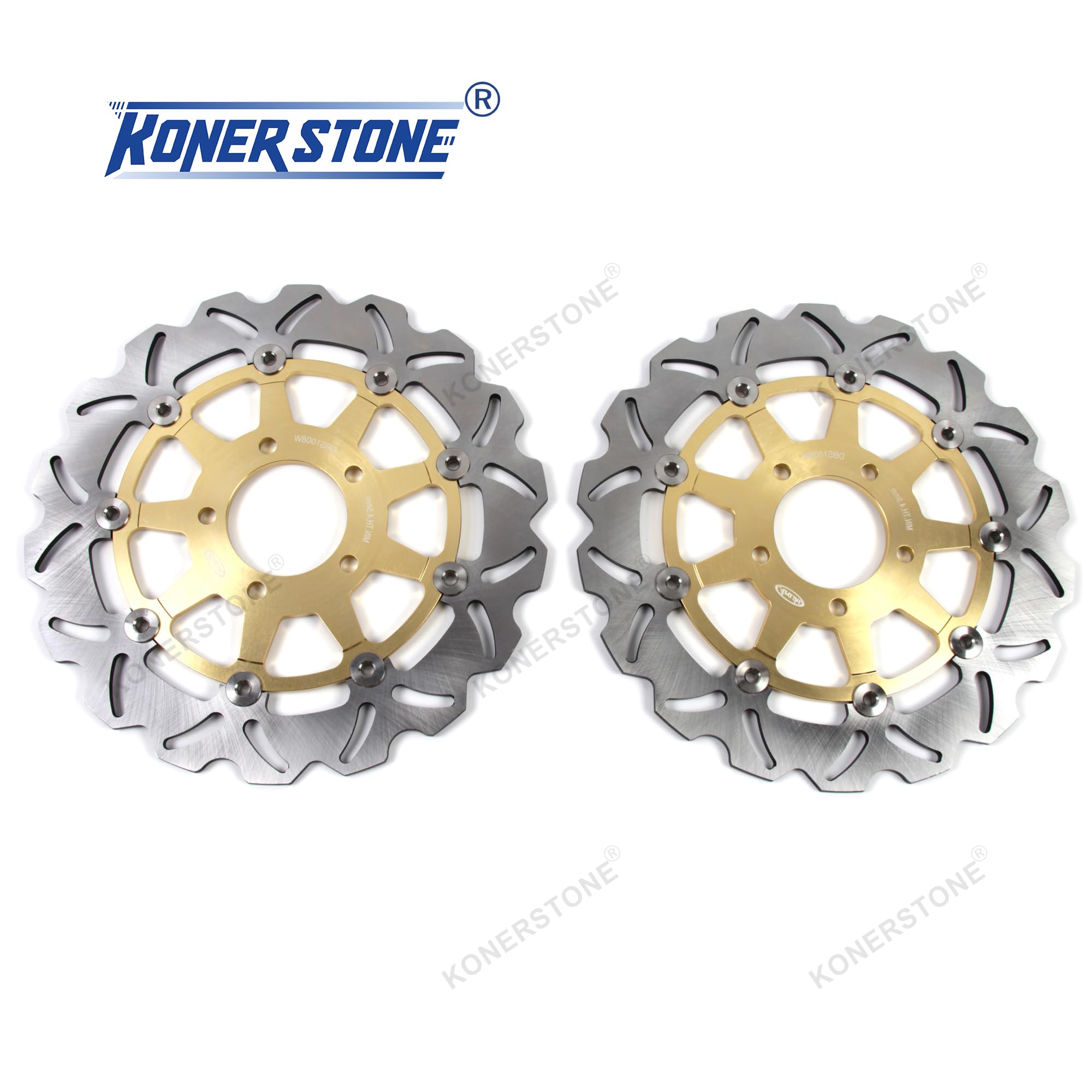 Dischi Freno Anteriore per Suzuki GSXR 600 750 2004-2005 K4 K5/GSXR 1000 2003 2004 K3 K3 Disco Parti Moto GSXR1000 GSX-R 1000 Oro