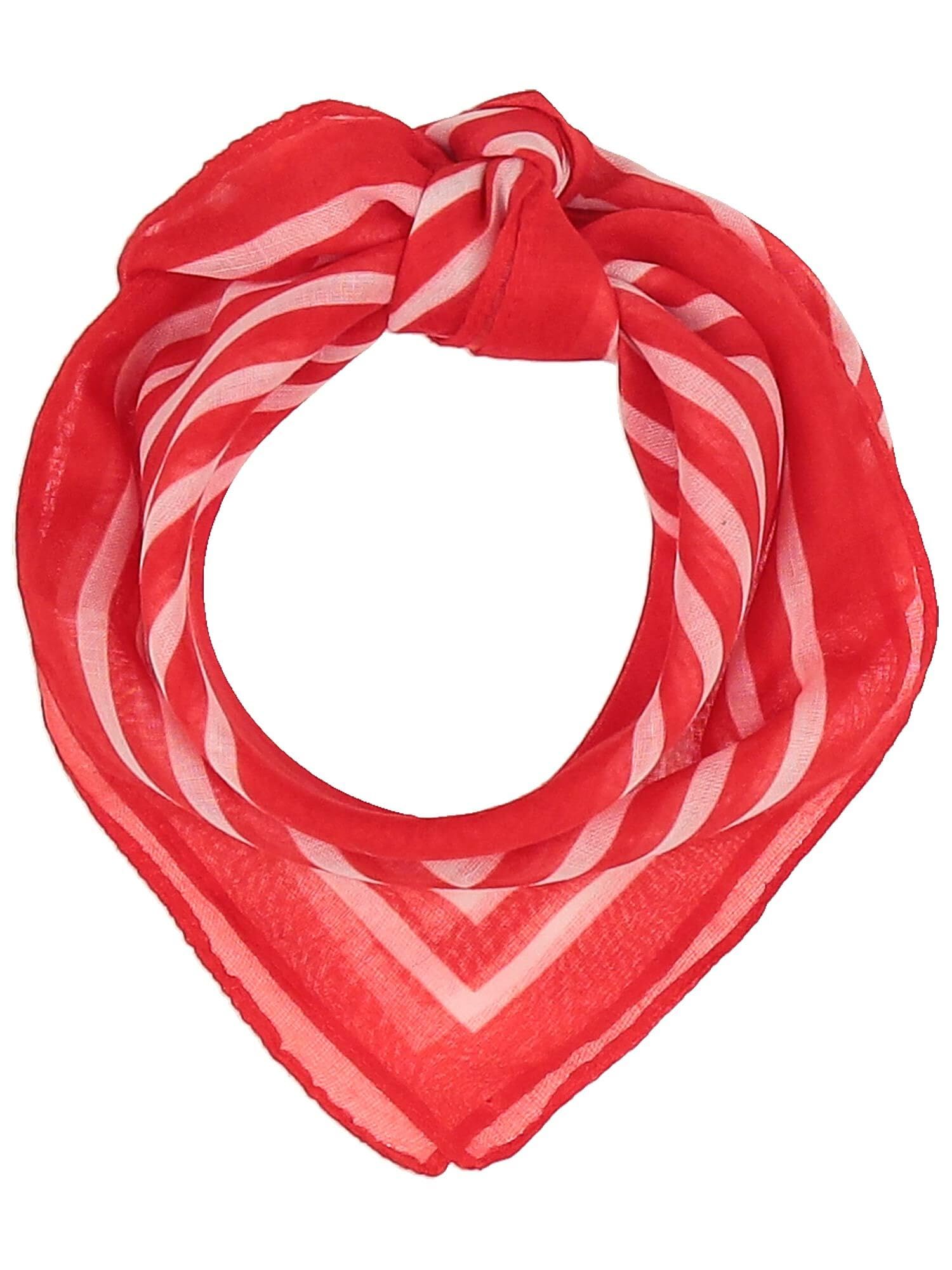 Bandana w paski - Rozmiar 55 x 55 cm - Bandana dla mężczyzn i kobiet - Idealny szalik Nicki na lato