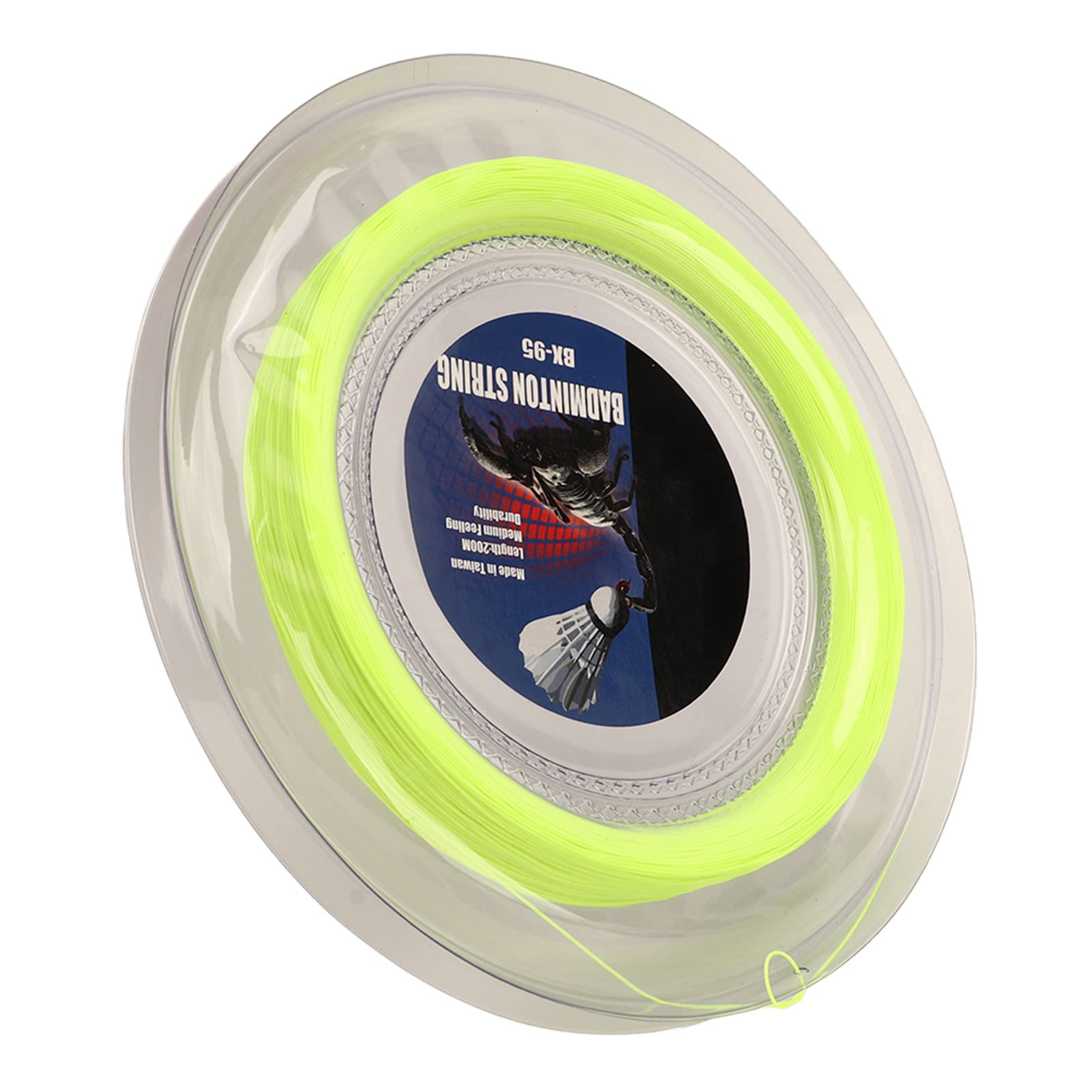 Replacement Racket Strings, Durable Resin Fiber 656 Feet Wear-Resistant Badminton Racket String for Repair (Fluorescent Green)-picture-13