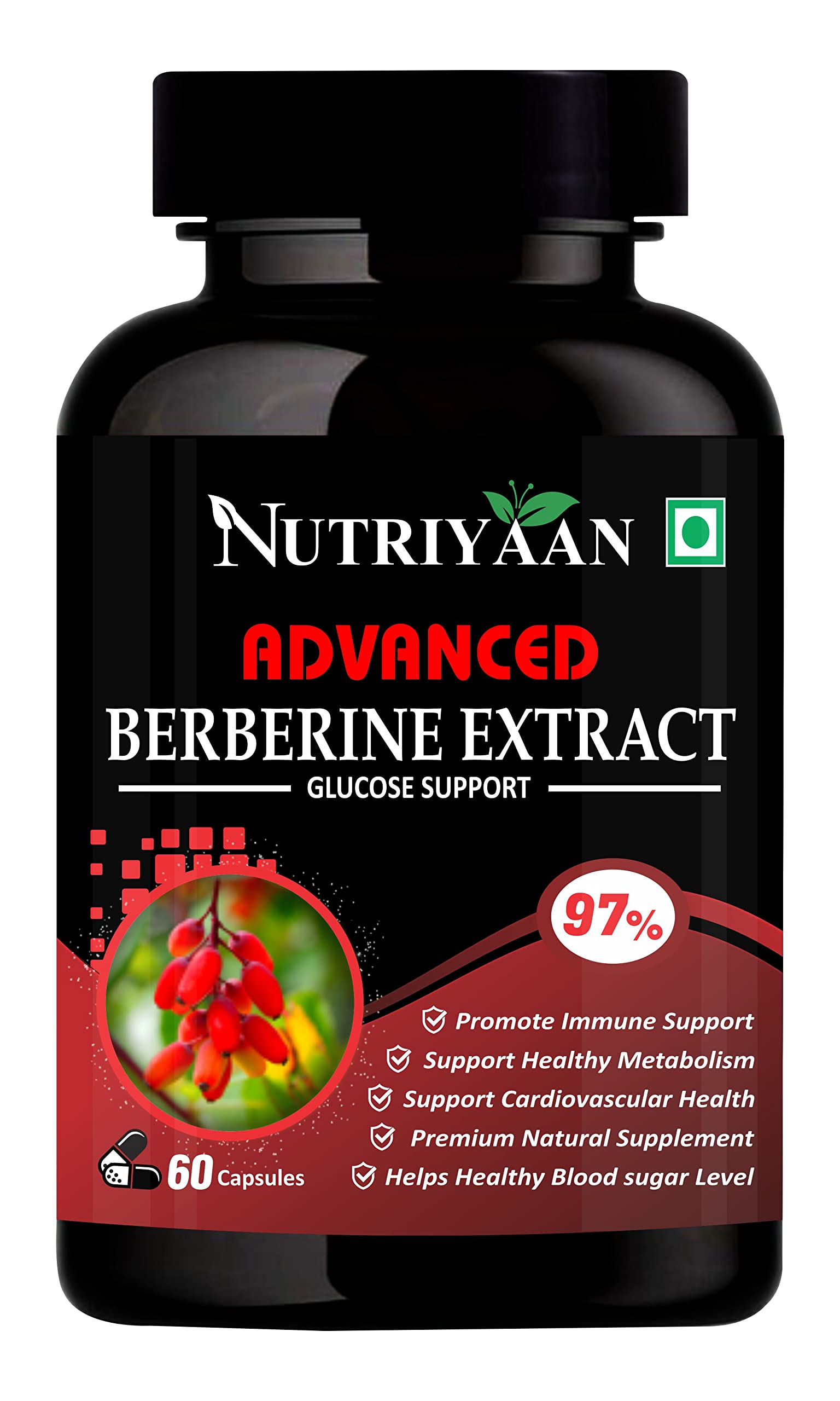 Nutriyaan Berberine 97% with Fenugreek Supplements (600mg) 60 Veg Capsules (B08PKYZRGZ) Amazon Price History, Amazon Price Tracker