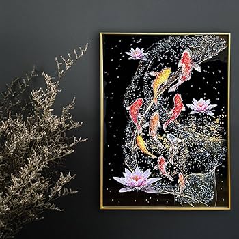 Amazon.co.jp: アート パネル 運気が上がる 金運 出世運 幸運 水晶