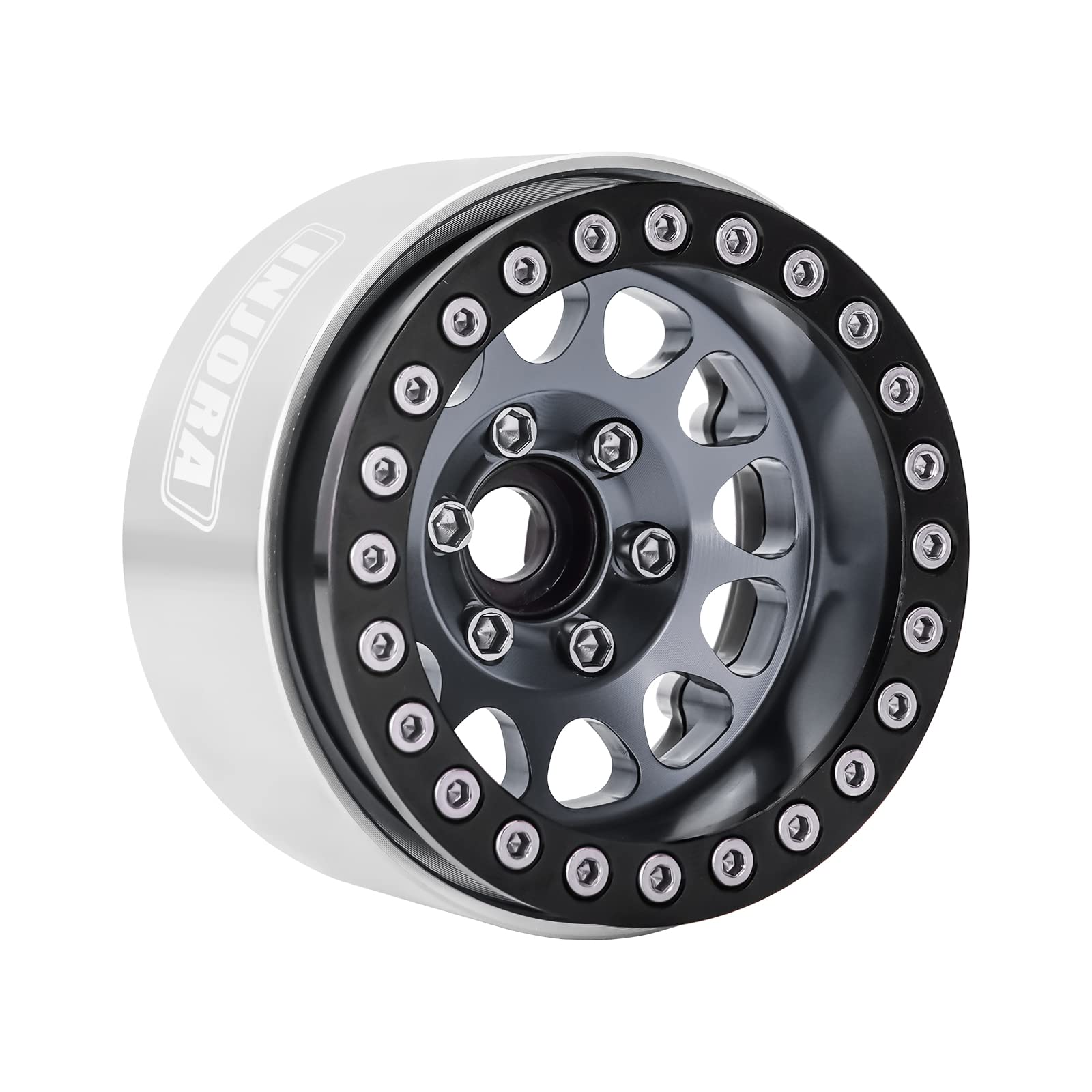 Amazon.com: INJORA 1.9 Beadlock Wheel Deep Dish Negative Offset
