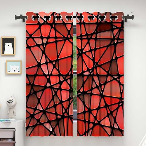 Miniatura 6 de ZYMECH Colección de decoración de apartamentos, cortinas modernas con ojales, decoración superior, cortinas opacas de 55 pulgadas de ancho por 55