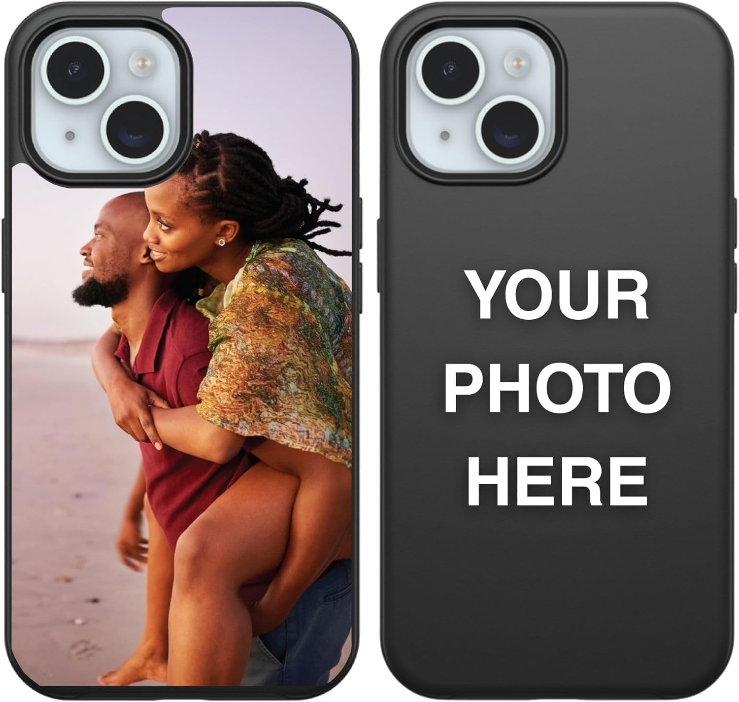 OtterBox iPhone 15 Plus & 14 Plus - Customizable Case - Symmetry MagSafe Series - Personalize with Photo & Text -Snaps to MagSafe - Raised Edges Protect Camera & Screen - Non-Retail Packaging