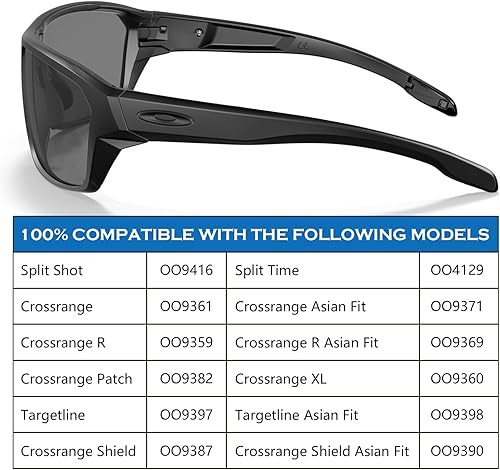 Miniatura 3 de Almohadillas de nariz de repuesto de silicona para Oakley Split Shot OO9416 Split Time OO4129 Targetline OO9397 Crossrange Patch R XL OO9361 OO9360
