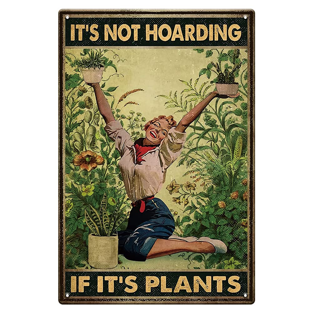 Garden Sign Retro Metal Tin Sign