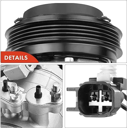 Miniatura 8 de A-Premium Compresor de aire acondicionado con embrague compatible con Ford F-150 2011-2014, Expedition 2015-2019 Transit-150 250 350 HD y Lincoln