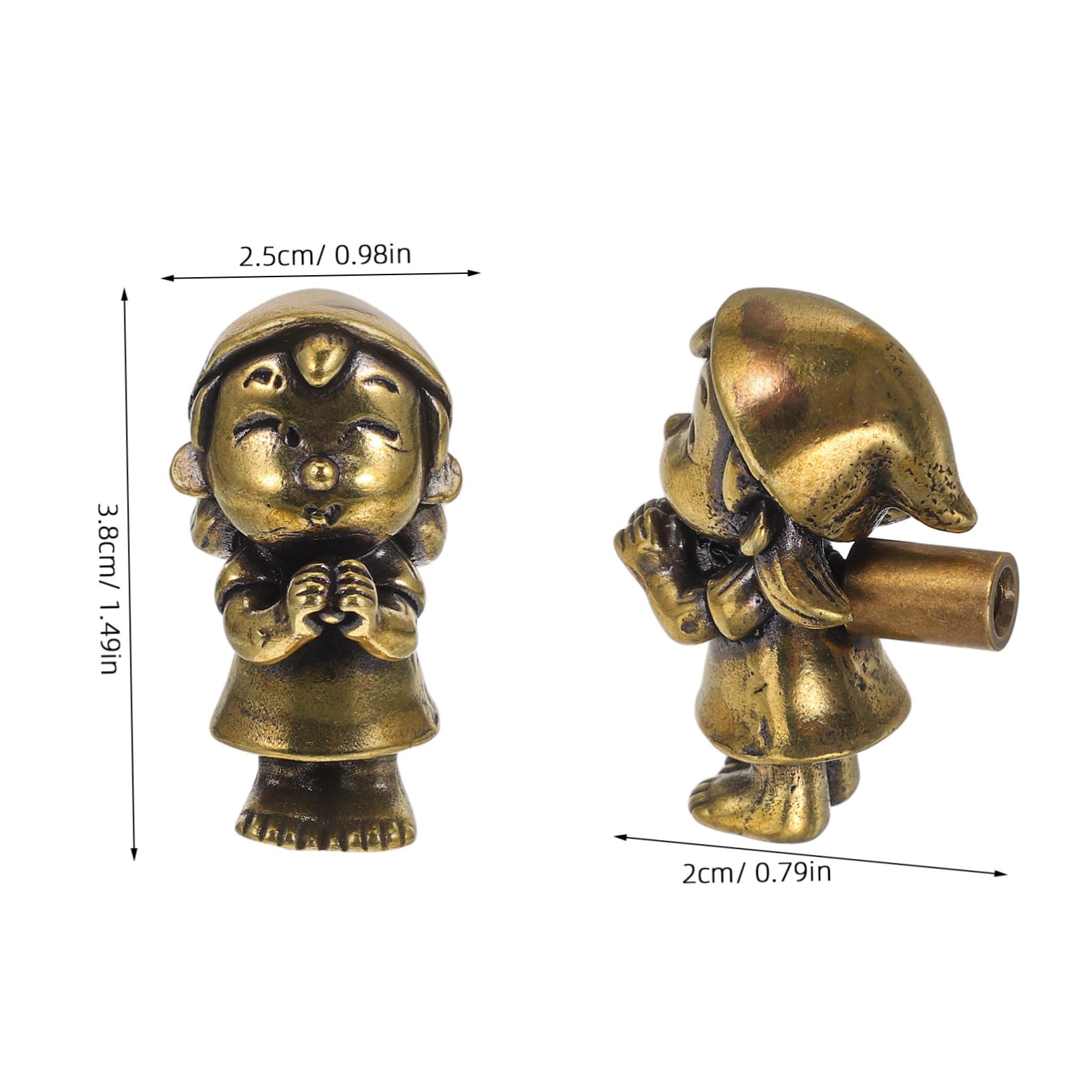 Gadpiparty Child-Friendly Brass Cabinet Knobs Dresser Pulls for Girls' Bedroom Decor