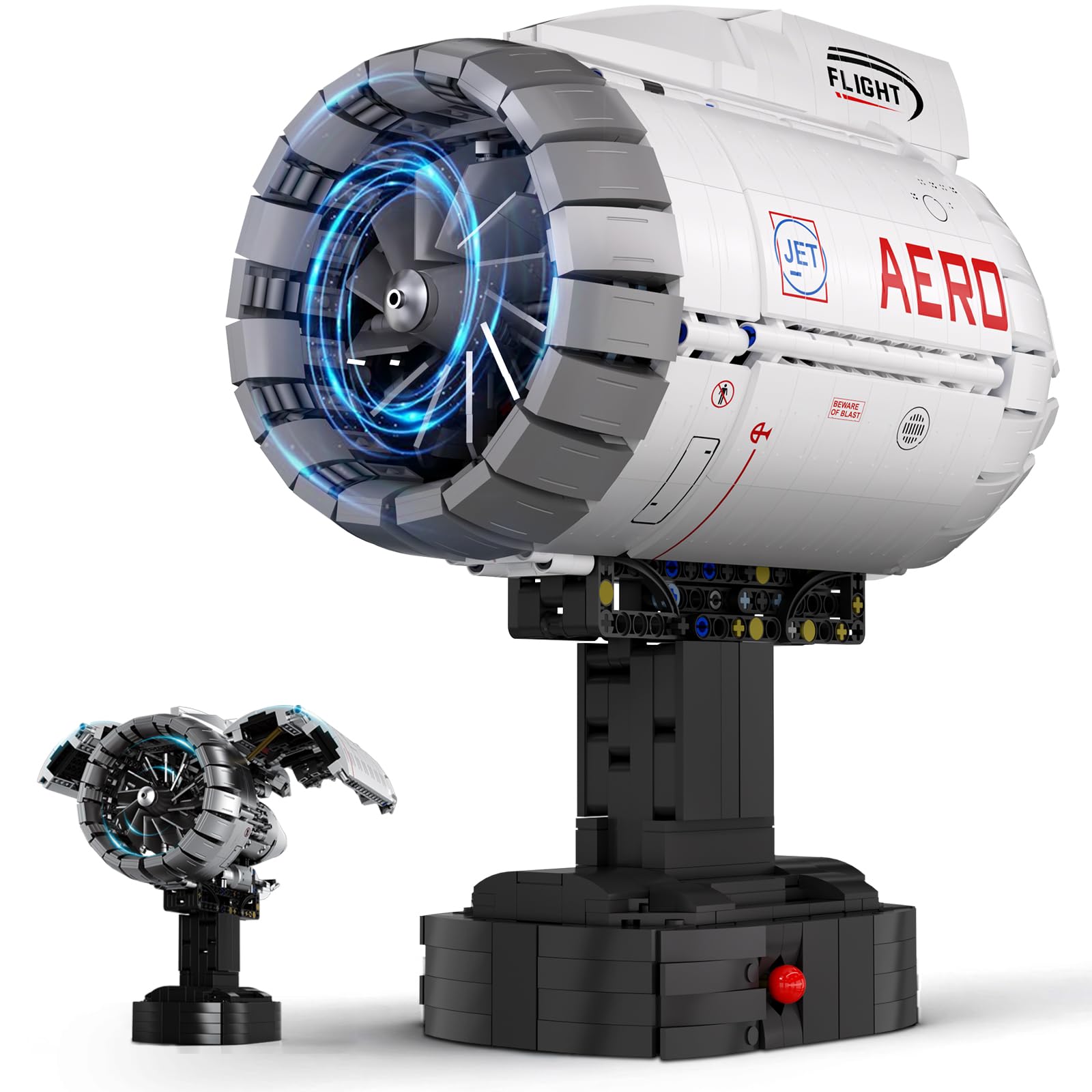 Amazon.com: Brihappen Aircraft Engine Building Blocks Set for