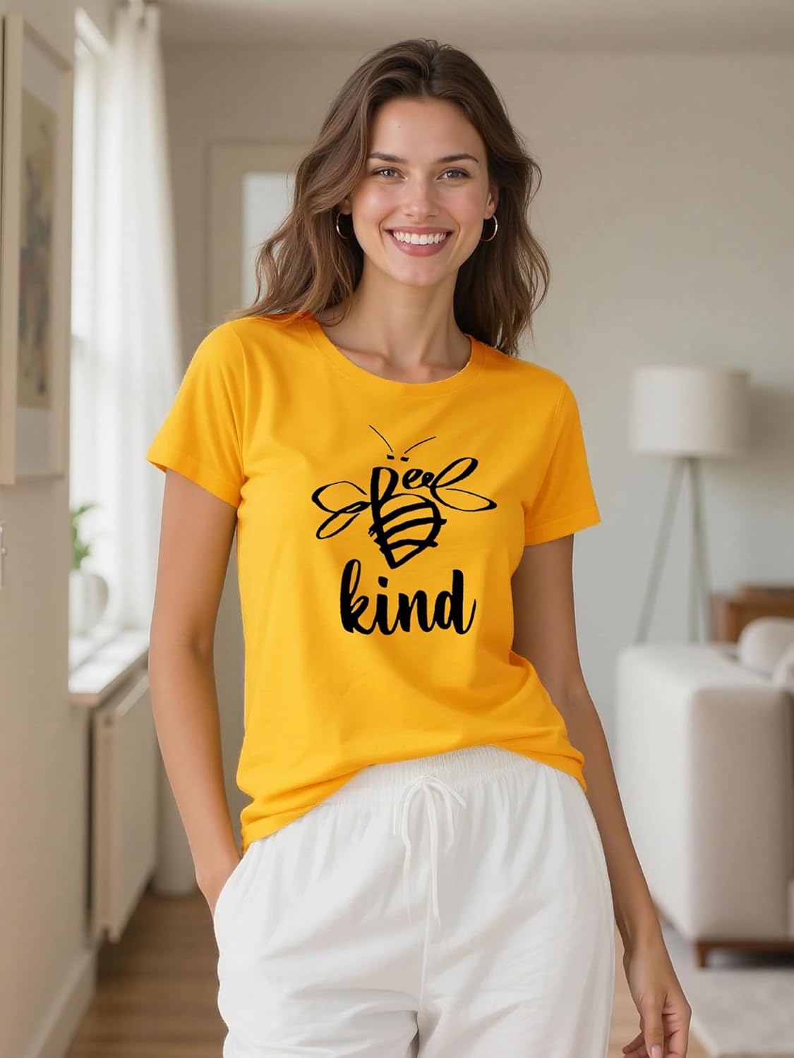 Dresswel Womens Be Kind Graphic Tees Shirts Short Sleeve Shirt Funny Printed Summer Casual T-Shirt Tops - Image 5
