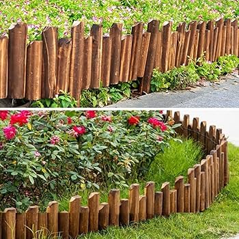 まとめ買い【庭装飾】木の幹形状 花壇 柵 囲い 仕切り フェンス 土留 ガーデン まとめ買い【庭装飾】木の幹形状 花壇 柵 囲い 仕切り フェンス