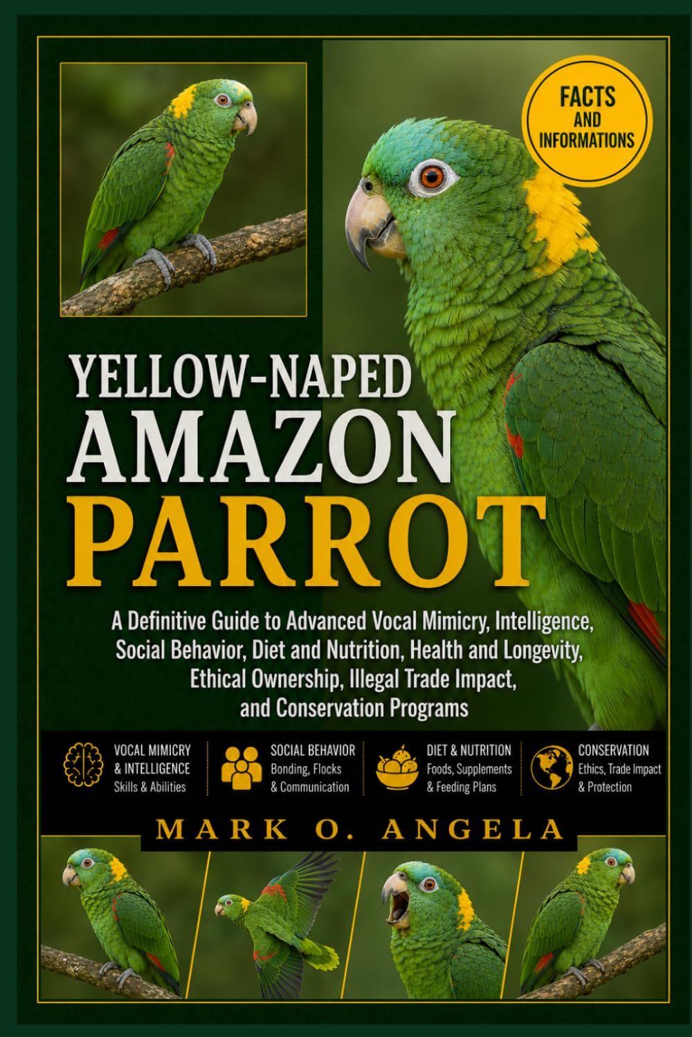 YELLOW-NAPED AMAZON PARROT: A Definitive Guide to Advanced Vocal Mimicry, Intelligence, Social Behavior, Diet and Nutrition, Health and Longevity, ... Trade Impact, and Conservation Programs