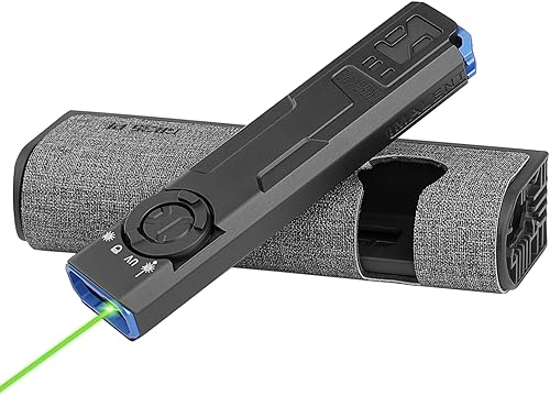 Miniatura 11 de IMALENT Linterna plana GR35 EDC con luz verde, combo de LED UV y blanco, 2800 lúmenes tipo C, luces de bolsillo portátiles recargables perfectas Luz