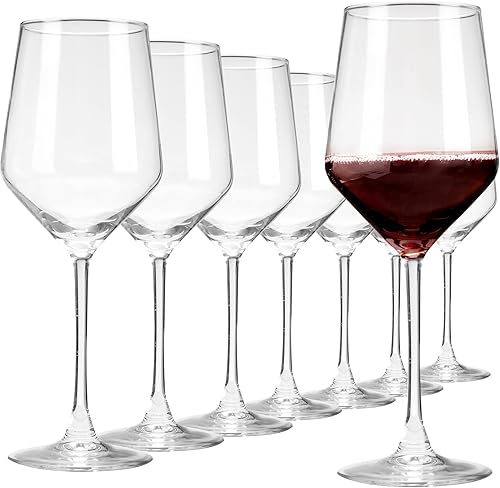 Juego de 8 copas de vino tinto de 17 onzas para boda, regalo de inauguración de la casa