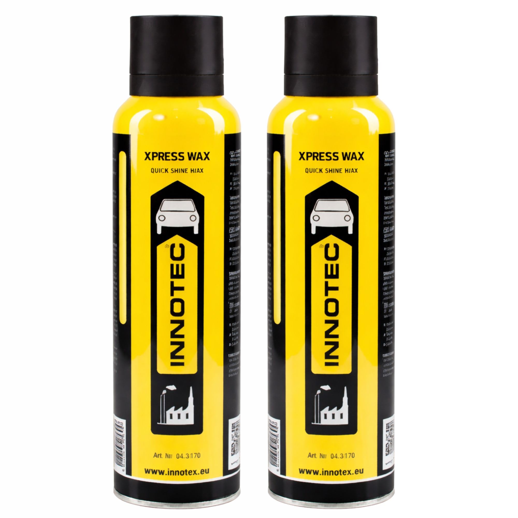 2 pezzi Innotec Xpress Wax 200 ml – Cera rapida spruzzabile per tutte le superfici lucide, fornisce una lucentezza senza striature e una protezione duratura su vernice auto, barca, moto e superfici