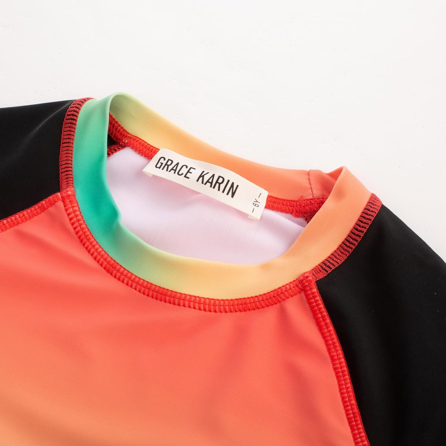 GRACE KARIN Boys Rash Guard Swim Set Boy Two Piece Long Sleeve Swimsuit Kids Bathing Suit Size 6-13Y - Image 3