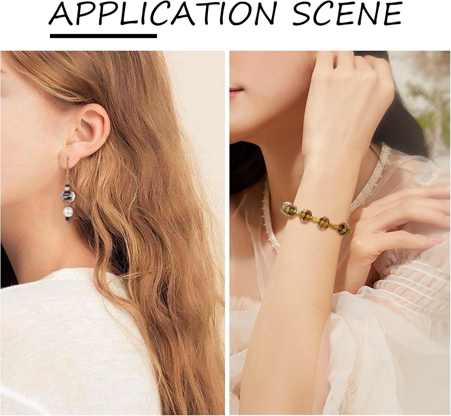 Craftdady 12mm Gold Sand Lampwork Faceted Glass Beads Millefiori Round Loose Bead with 1mm Hole for Jewelry Making, About 40pcs/Strand - Image 4