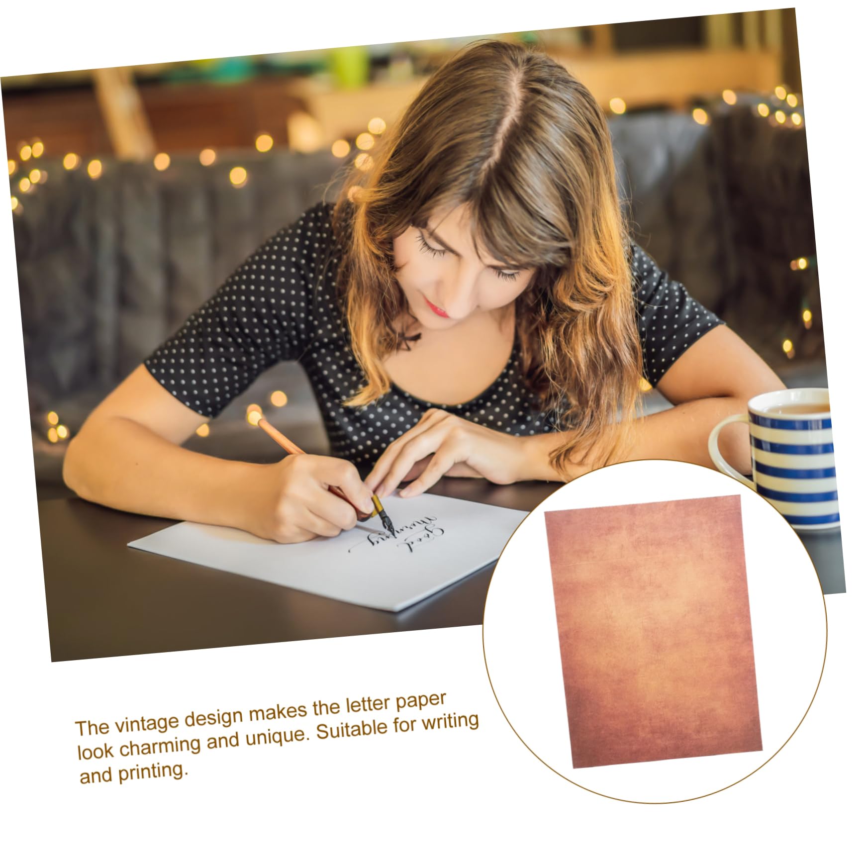 DOITOOL 100hojas Papelería Para Cartas Vintage Para Escribir Cartas y Elegantes