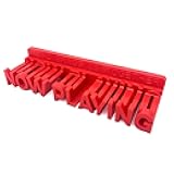 WPESI Now Playing Vinyl Record Stand Wall Mount，Record Display Stand for Vinyl Records and LP Record Floating Shelves Record Storage Holder(Red)