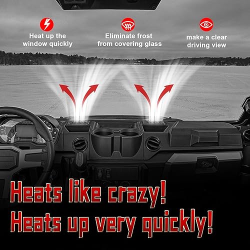 Miniatura 8 de SSHK609-00 Kit de calentador de cabina con ajuste descongelado para montaje de consola central Can-Am Maverick X3 2017, 2018, 2019, 2020, 2021, 2022