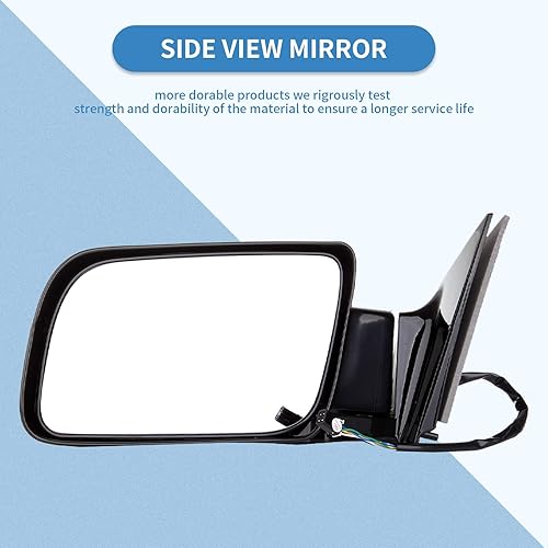 Miniatura 2 de ECCPP Mirror Side View Power Folding Black Passenger Side(RH) for 1988-00 Chevy GMC Pickup Truck GM1321122 128-2480R 15764758 955-192