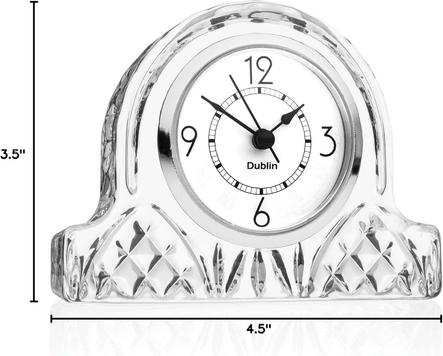 Godinger Desk Clock, Table Clock, Mantel Clock, Shelf Clock for Office Decor Home Decor Living Room Decor, House Warming Gifts