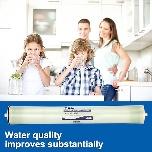 Miniatura 7 de ULP-4040, membrana de ósmosis inversa 4x40 para ósmosis inversa, ULP-4040 Membrana de ósmosis inversa para desalinización, industrial, agrícola,