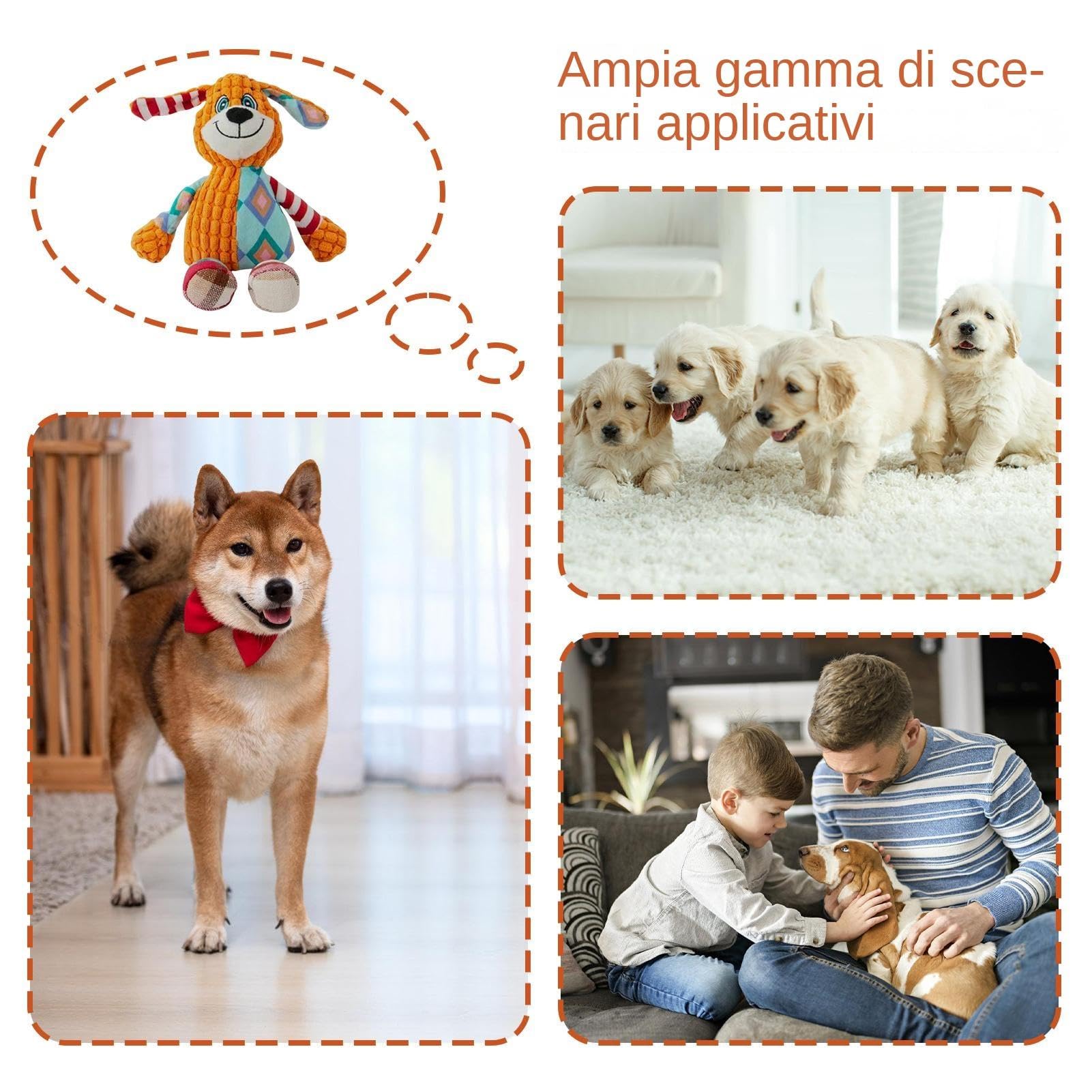 4pcsSpazzolino Per Cane, Spazzolino A Doppia Testa Con Manico Lungo, Pulizia Denti Cane