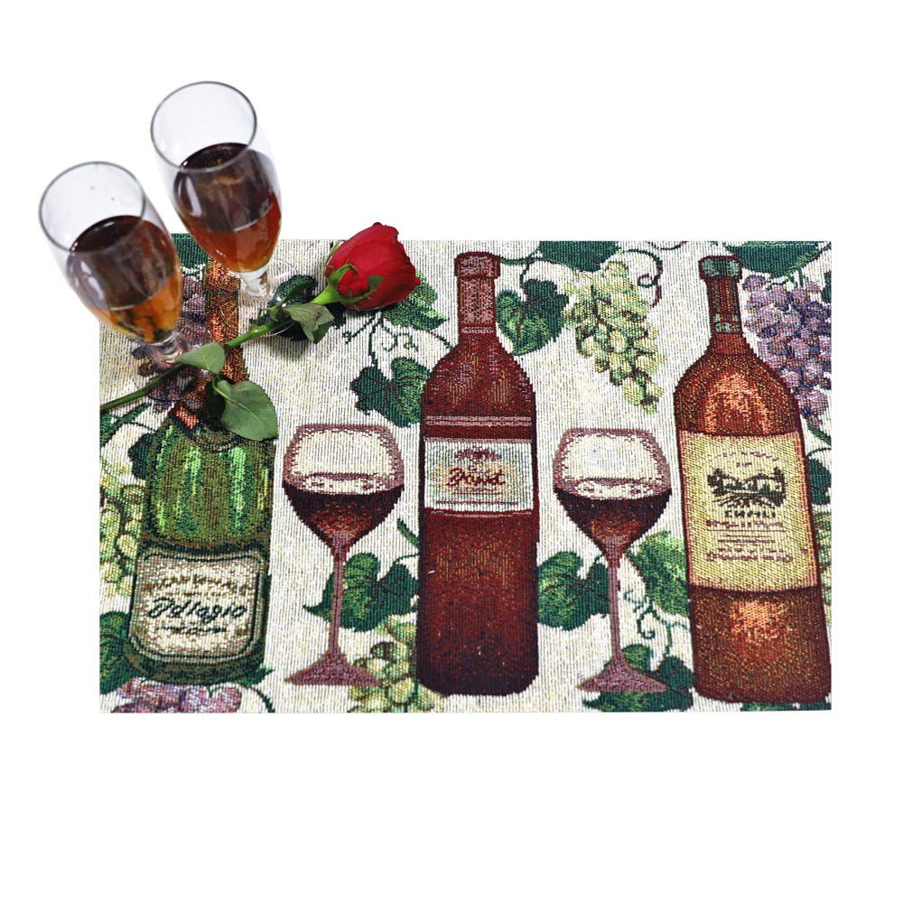Red Flower Christmas Table Mat Set - Eco-Friendly Cotton -27 Red Flower Christmas Table Mat Set - Eco-Friendly Cotton -27
