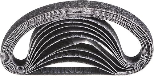 HARFINGTON 10 cintas de lija de 38 x 13 pulgadas de papel de lija de carburo de silicio de grano 180 para lijar, pulir, metal, madera, pintura