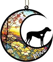 Vista 91 de Memorial personalizado para perro, adorno de Navidad de perro pastor alemán con nombre, razas personalizadas, atrapasador de luz para pérdida