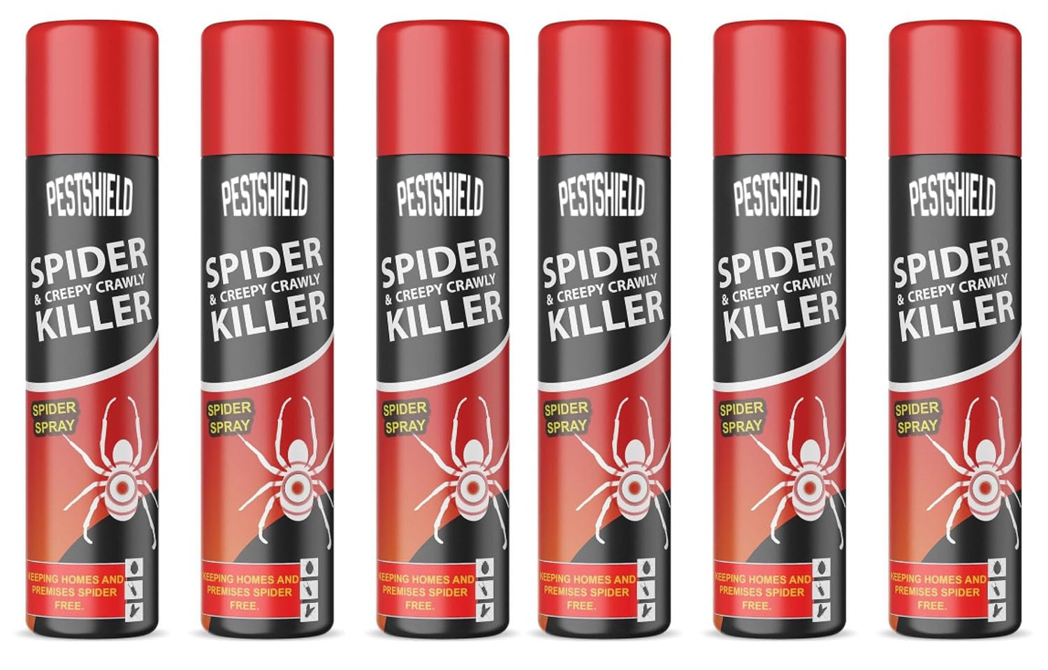 6 x Spider & Creepy Crawly Insect Killer Spider Spray No More Spiders
