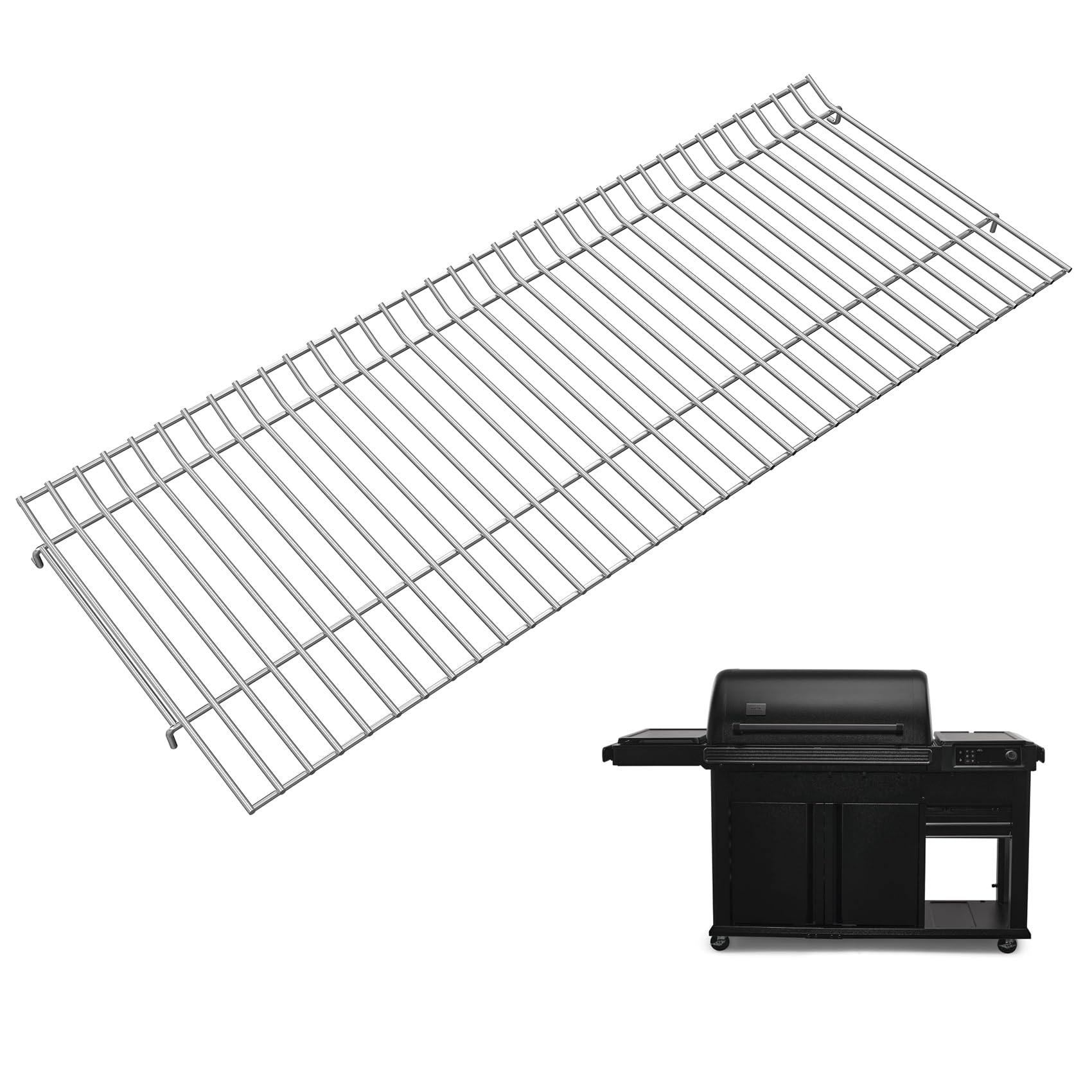 Elevated Warming Rack for Traeger Woodridge TFC97/TFB97 – Stainless Steel