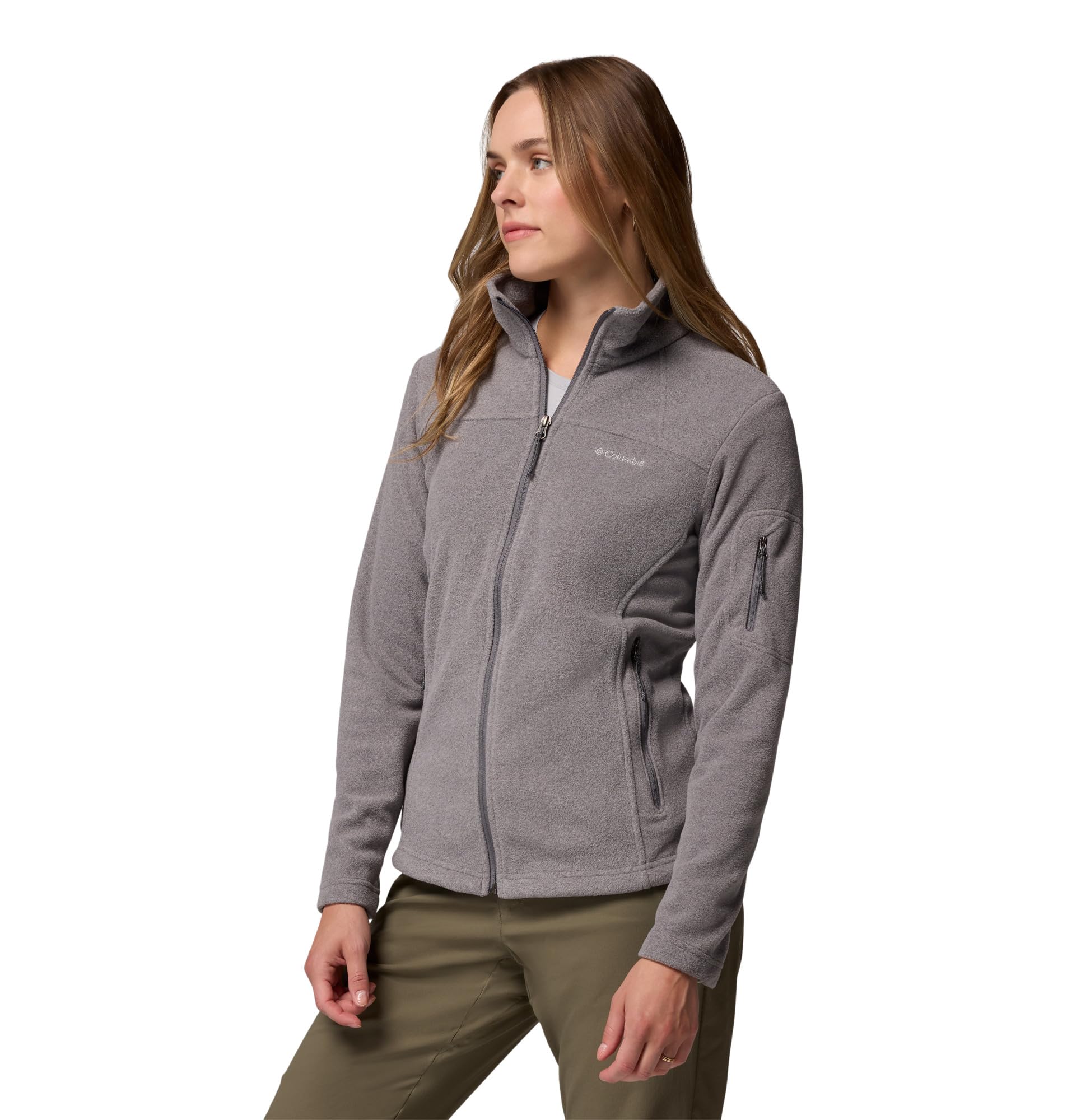 Columbia Fast Trek Jacket, Kurtka polarowa Kobiety, City Grey Heather/City Grey, M
