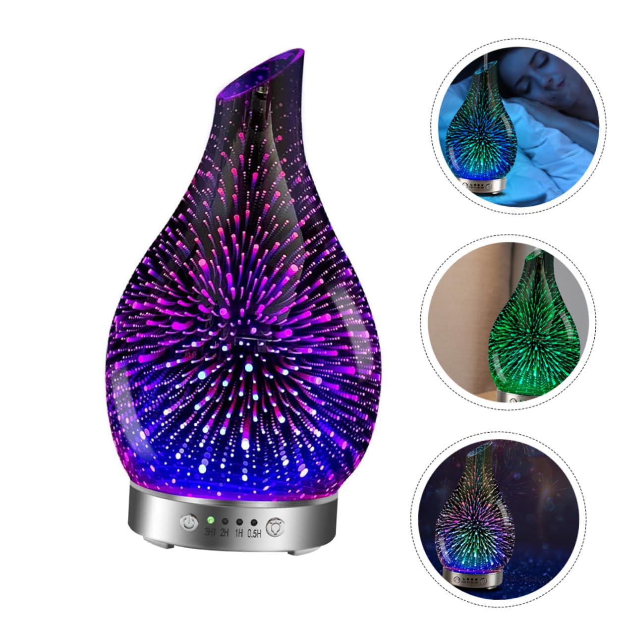 Diffusore Umidificatore Per Aromaterapia Da 1 Pz Per La Casa Diffusore Di Aromaterapia 3D Umidificatore Per Ufficio Fresco D'Aria