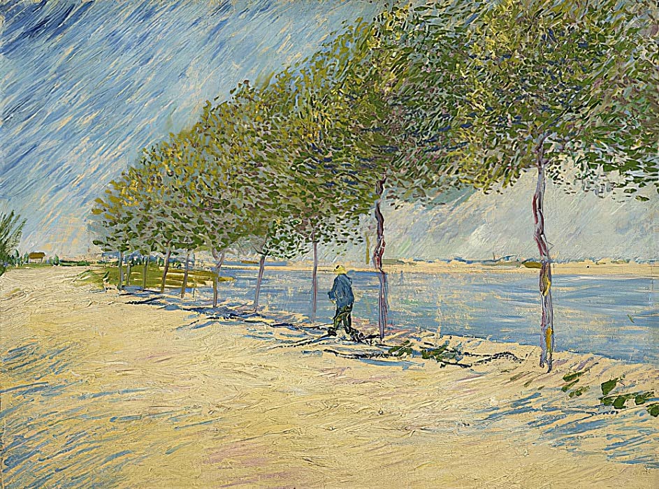 Peinture an Der Seine Van Gogh - Affiche d'art mural 60x90cm, idée cadeau idéale