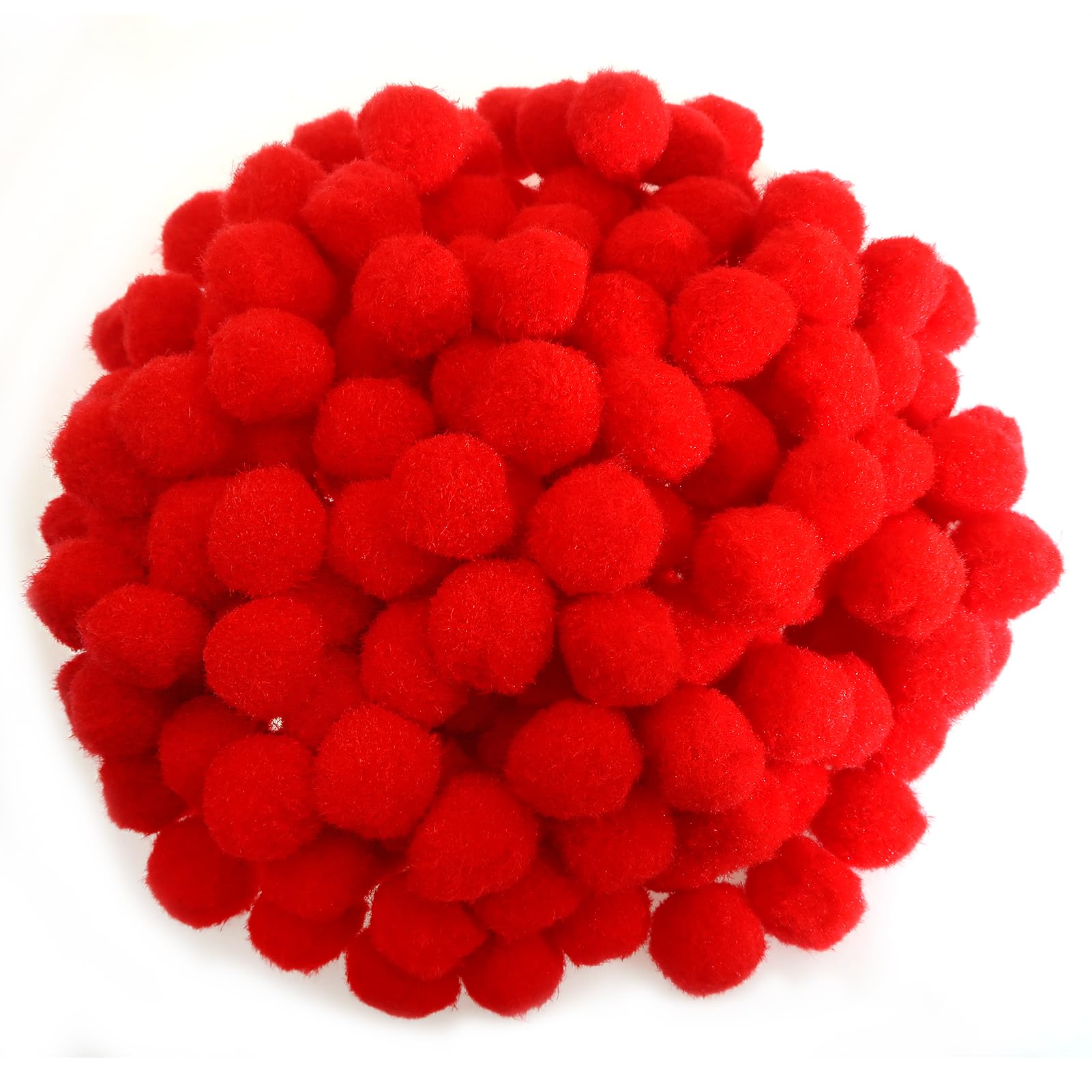 TOAOB 1900pcs 1 Inch Assorted Pom Poms With Wiggle Googly Eyes Multi Color Large Art And Crafts Pompoms Balls For DIY Art Crafts Decorations